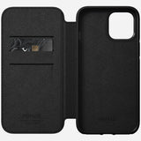 Nomad Rugged Folio Case w/ Horween Leather For iPhone 12 Pro Max - BLACK - Mac Addict