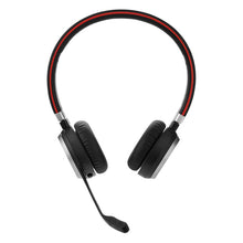 Load image into Gallery viewer, Jabra Evolve 65 SE MS Stereo with Charging Stand Headset - Black