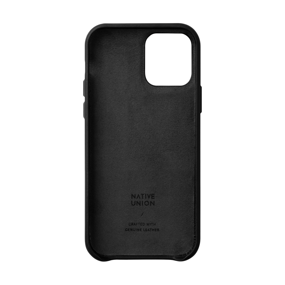 Native Union Clic Card Leather Case For iPhone 12 / 12 Pro - Black - Mac Addict