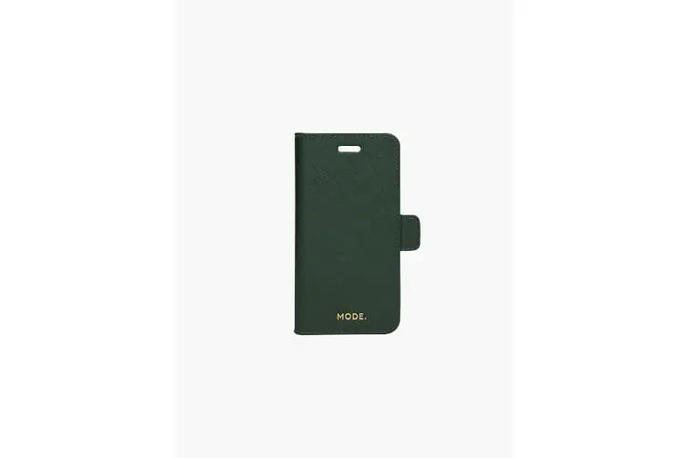 Dbramante1928 New York Leather Folio Case iPhone SE 3rd / 2nd / 8 / 7 Evergreen - BONUS Screen Protector