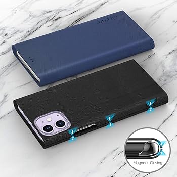 Araree Bonnet Stand Folio Case iPhone 11 Ash Blue - BONUS Screen Protector!