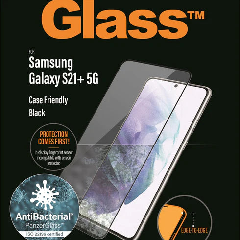 PanzerGlass Glass Screen Guard Samsung S21 PLUS 5G 6.7 inch Black
