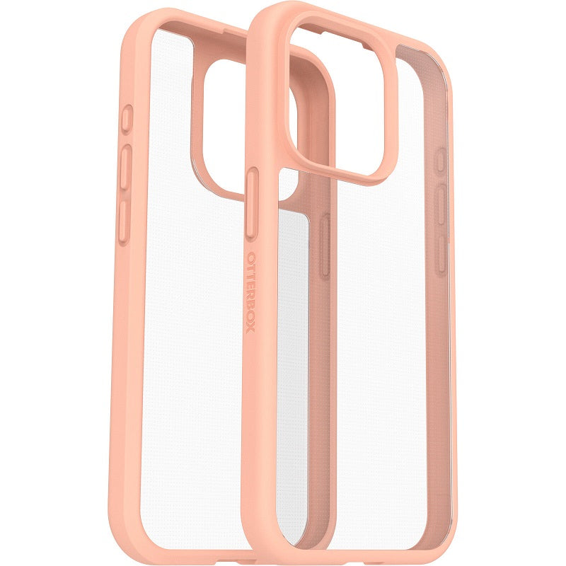 OtterBox React iPhone 15 Pro 6.1 Case Clear/Peach