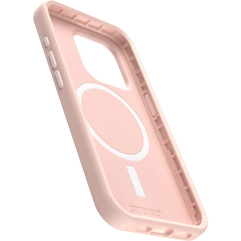 OtterBox Symmetry+ MagSafe iPhone 15 Pro 6.1 Case Ballet Shoes Rose