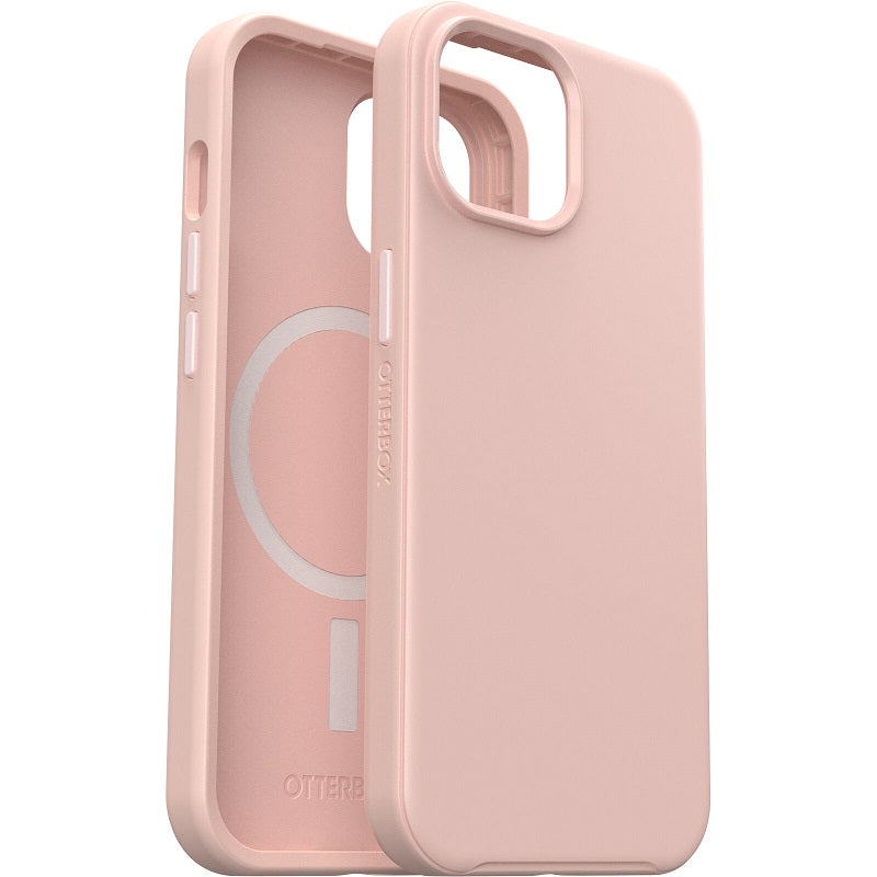 OtterBox Symmetry+ MagSafe iPhone 15 Standard 6.1 Case Ballet Shoes Rose