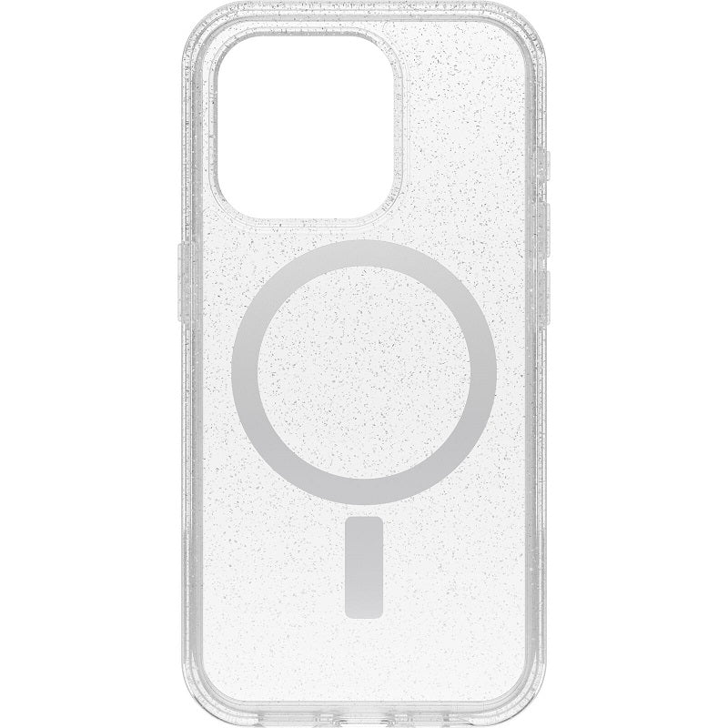 OtterBox Symmetry+ Clear MagSafe iPhone 15 Pro 6.1 Case Stardust Clear