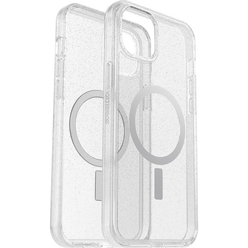 OtterBox Symmetry+ Clear MagSafe iPhone 15 Plus 6.7 Case Stardust Clear