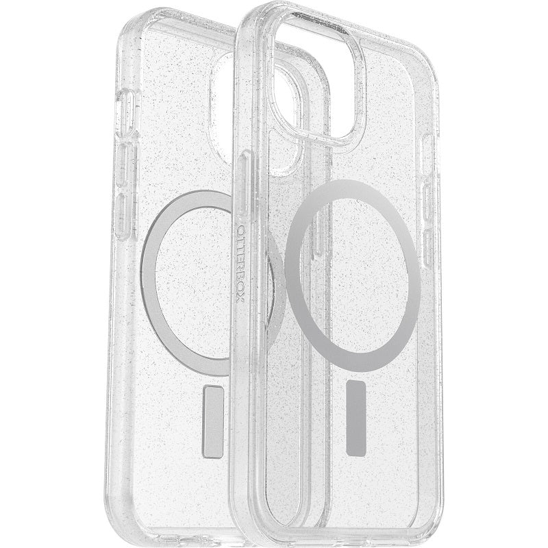 OtterBox Symmetry+ Clear MagSafe iPhone 15 Standard 6.1 Case Stardust Clear