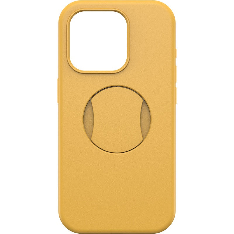 OtterBox OtterGrip Symmetry MagSafe iPhone 15 Pro 6.1 Case Aspen Gleam Yellow