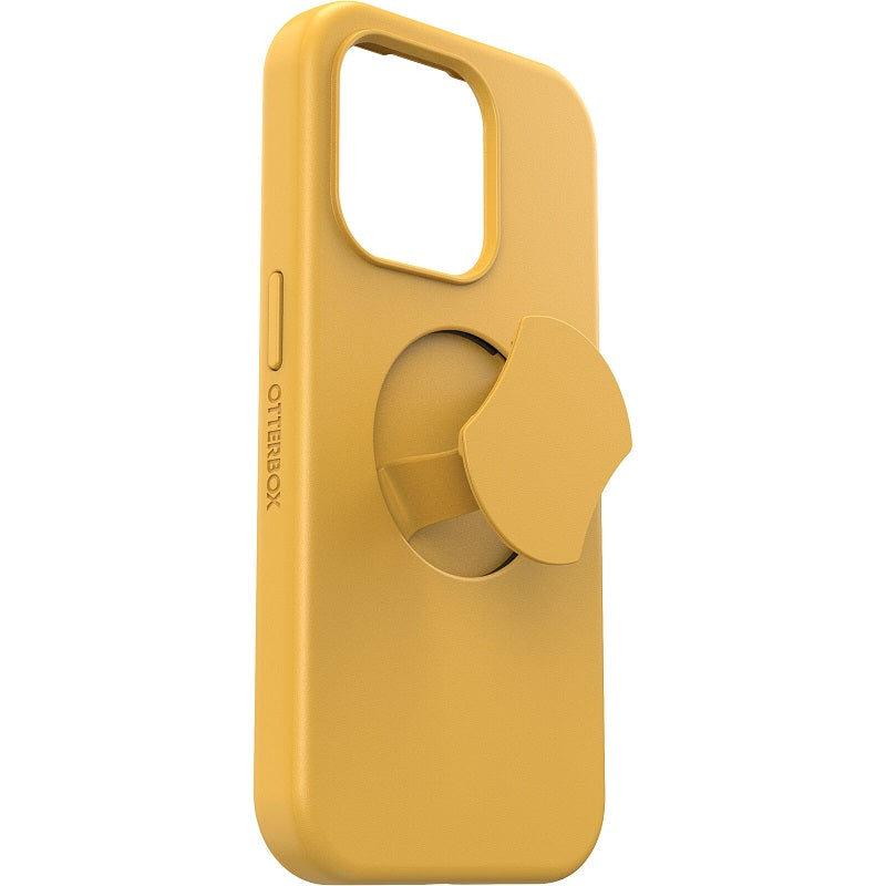 OtterBox OtterGrip Symmetry MagSafe iPhone 15 Pro 6.1 Case Aspen Gleam Yellow