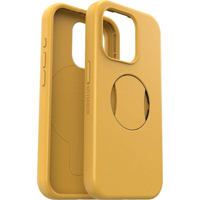 OtterBox OtterGrip Symmetry MagSafe iPhone 15 Pro 6.1 Case Aspen Gleam Yellow