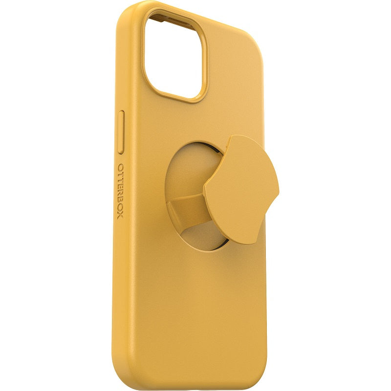 OtterBox OtterGrip Symmetry MagSafe iPhone 15 Standard 6.1 Case Aspen Gleam Yellow