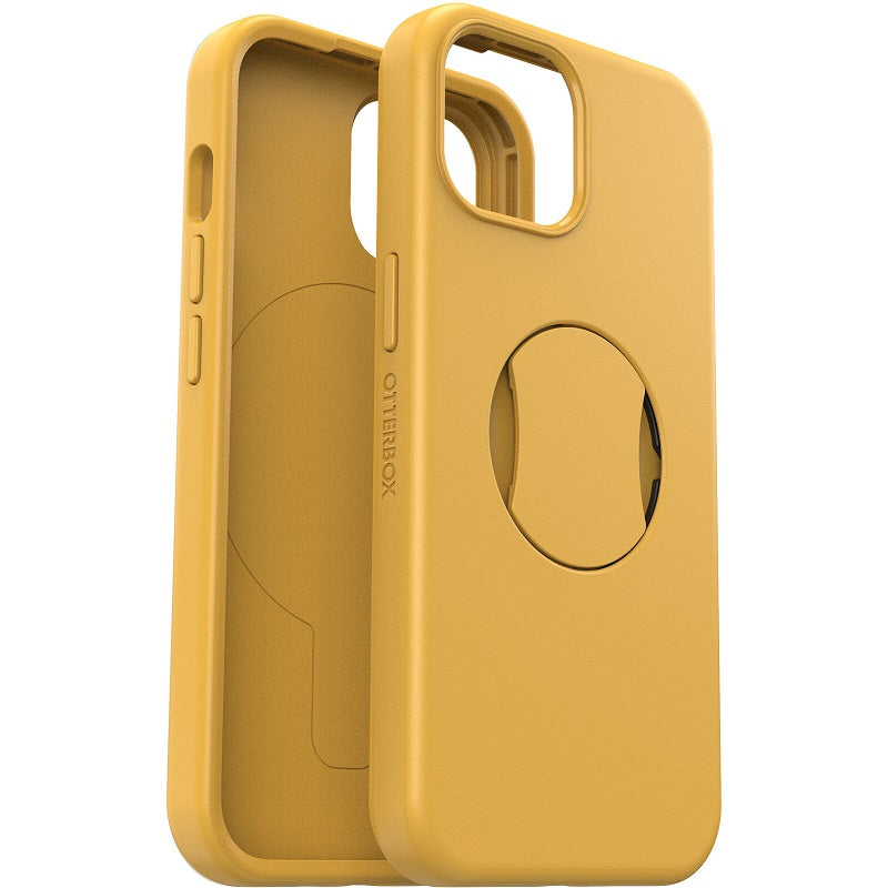 OtterBox OtterGrip Symmetry MagSafe iPhone 15 Standard 6.1 Case Aspen Gleam Yellow