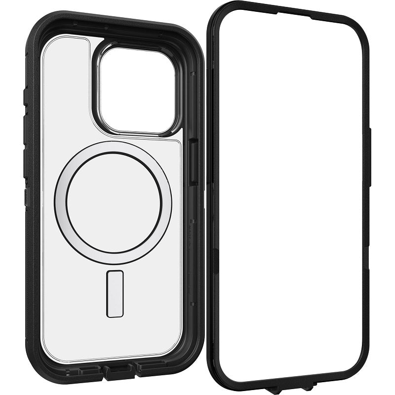 OtterBox Defender XT Clear MagSafe iPhone 15 Pro 6.1 Case Clear/Black