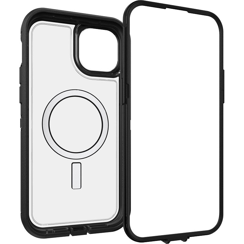 OtterBox Defender XT Clear MagSafe iPhone 15 Plus 6.7 Case Clear/Black