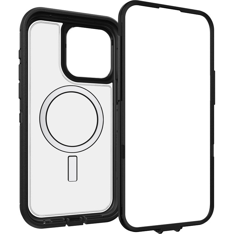 OtterBox Defender XT Clear MagSafe iPhone 15 Pro Max 6.7 Case Clear/Black