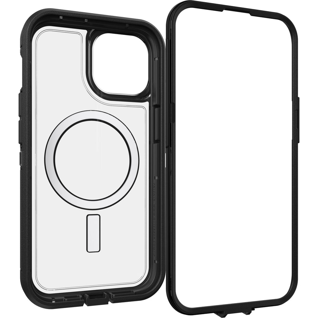 OtterBox Defender XT Clear MagSafe iPhone 15 Standard 6.1 Case Clear/Black