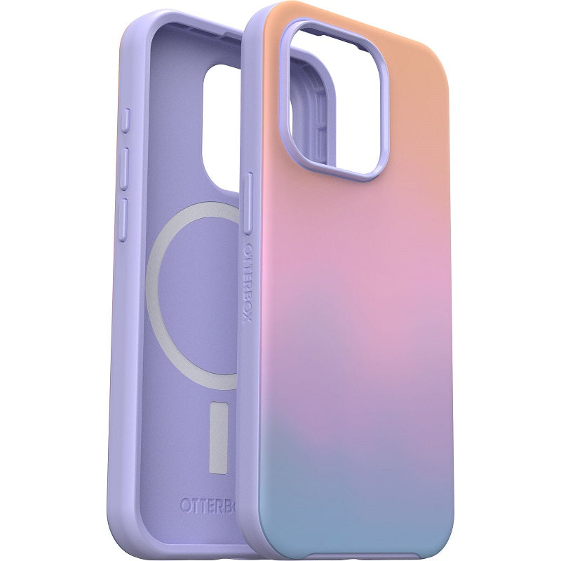 OtterBox Symmetry+ MagSafe iPhone 15 Pro 6.1 Case Soft Sunset Ombre