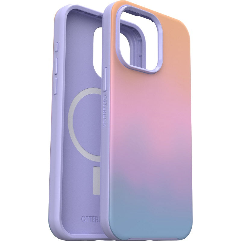 OtterBox Symmetry+ MagSafe iPhone 15 Pro Max 6.7 Case Soft Sunset Ombre