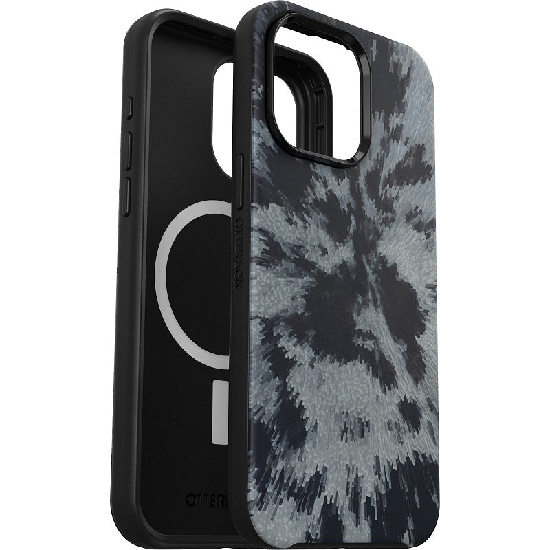 OtterBox Symmetry+ MagSafe iPhone 15 Pro Max 6.7 Case Burnout Sky Black/Grey