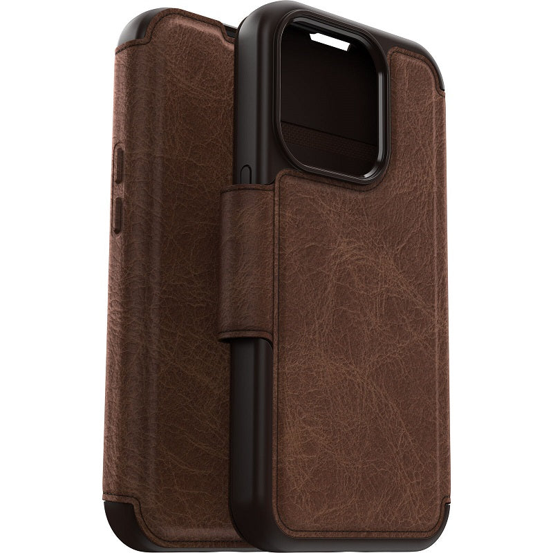 OtterBox Strada MagSafe iPhone 15 Pro 6.1 Case Espresso Brown