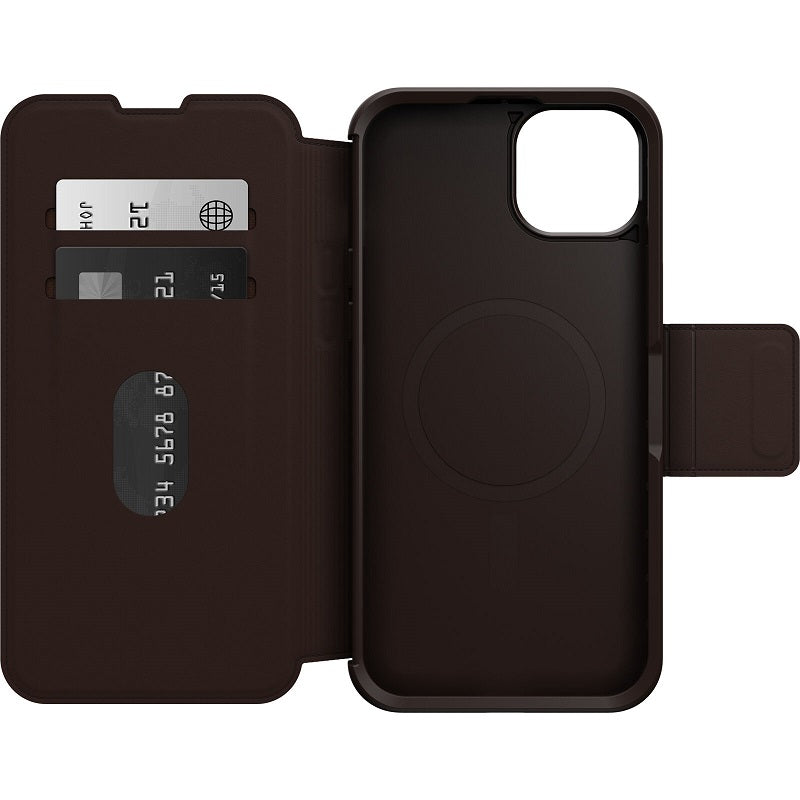 OtterBox Strada MagSafe iPhone 15 Plus 6.7 Case Espresso Brown