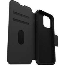 Load image into Gallery viewer, OtterBox Strada MagSafe iPhone 15 Pro Max 6.7 Case Shadow Black