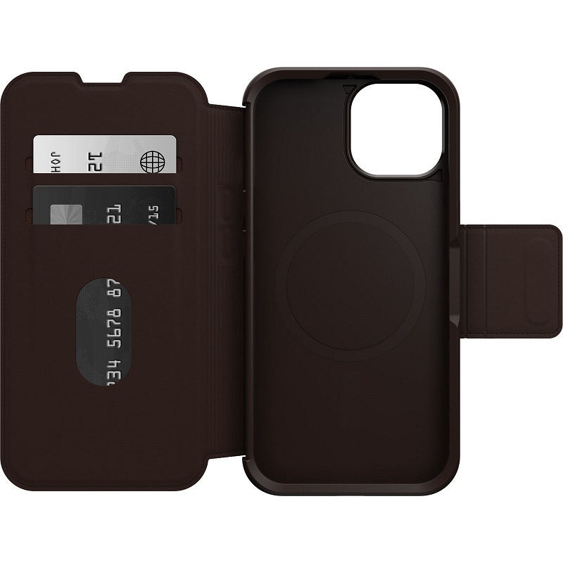 OtterBox Strada MagSafe iPhone 15 Standard 6.1 Case Espresso Brown