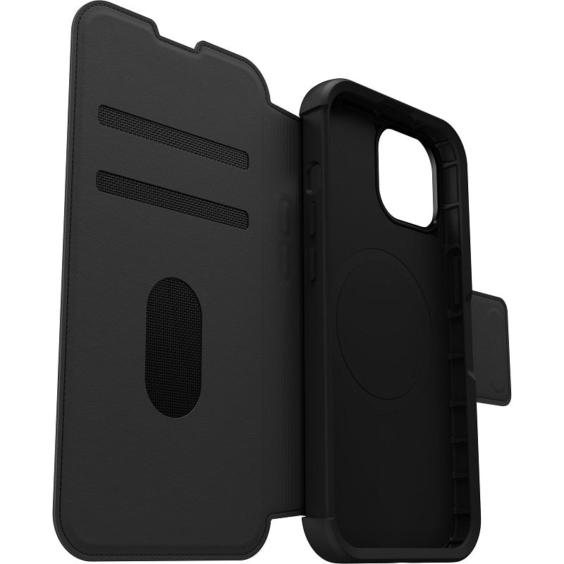 OtterBox Strada MagSafe iPhone 15 Standard 6.1 Case Shadow Black