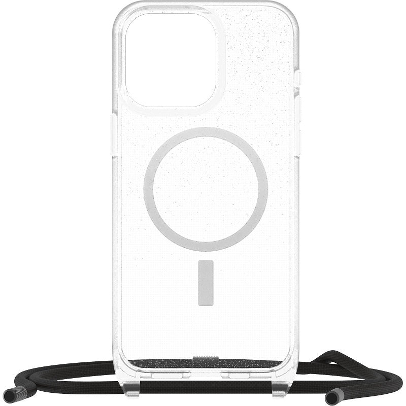 OtterBox React Necklace MagSafe iPhone 15 Pro Max 6.7 Case Stardust Clear