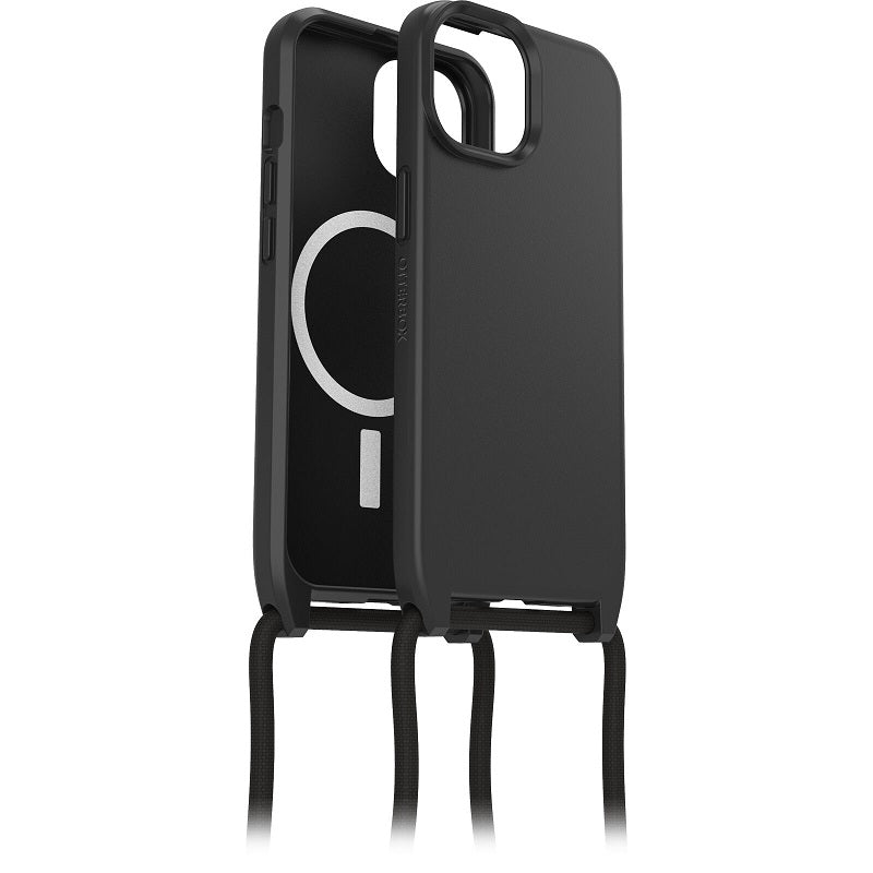 OtterBox React Necklace MagSafe iPhone 15 Standard 6.1 Case Black