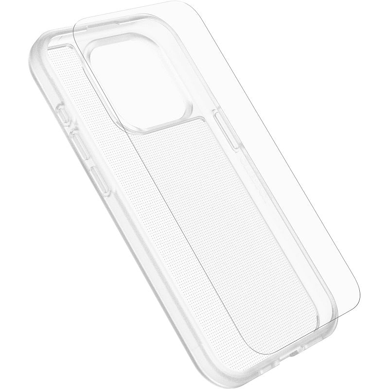 OtterBox React Case with OtterBox Glass iPhone 15 Pro 6.1 Clear