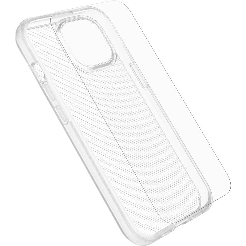 OtterBox React Case with OtterBox Glass iPhone 15 Standard 6.1 Clear