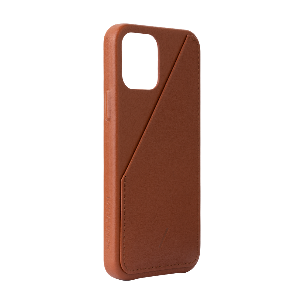 Native Union Clic Card Leather Case For iPhone 12 / 12 Pro - Tan - Mac Addict