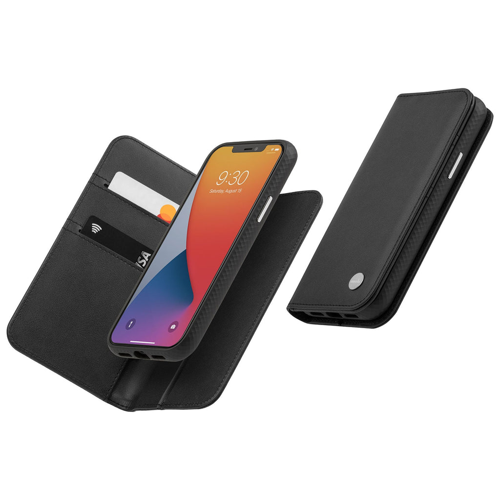 Moshi Overture Wallet Case For iPhone 12 Pro Max - Jet Black - Mac Addict