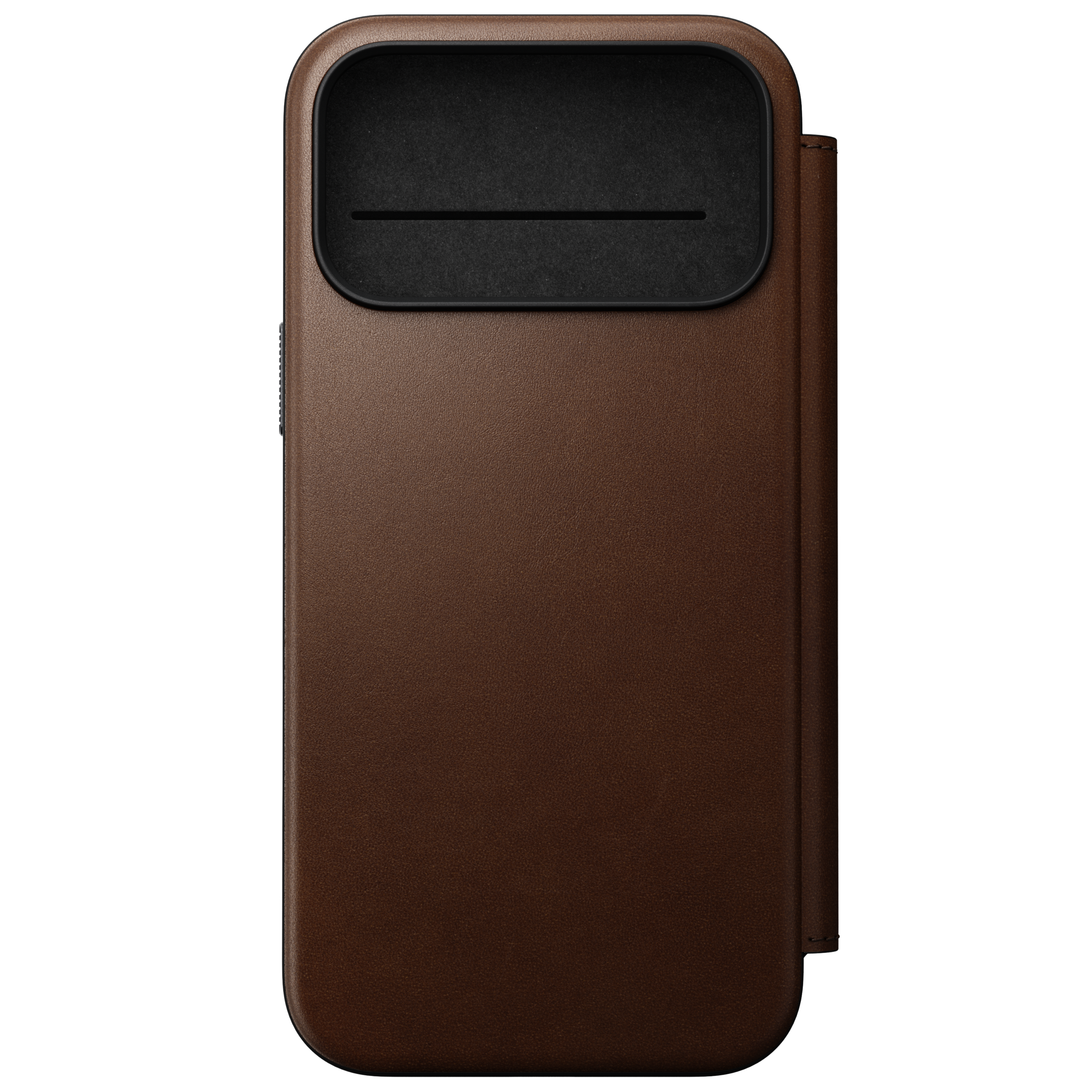 Modern Leather Folio Case for iPhone 18 Pro Max 6.9 in Brown Ecco - Nomad