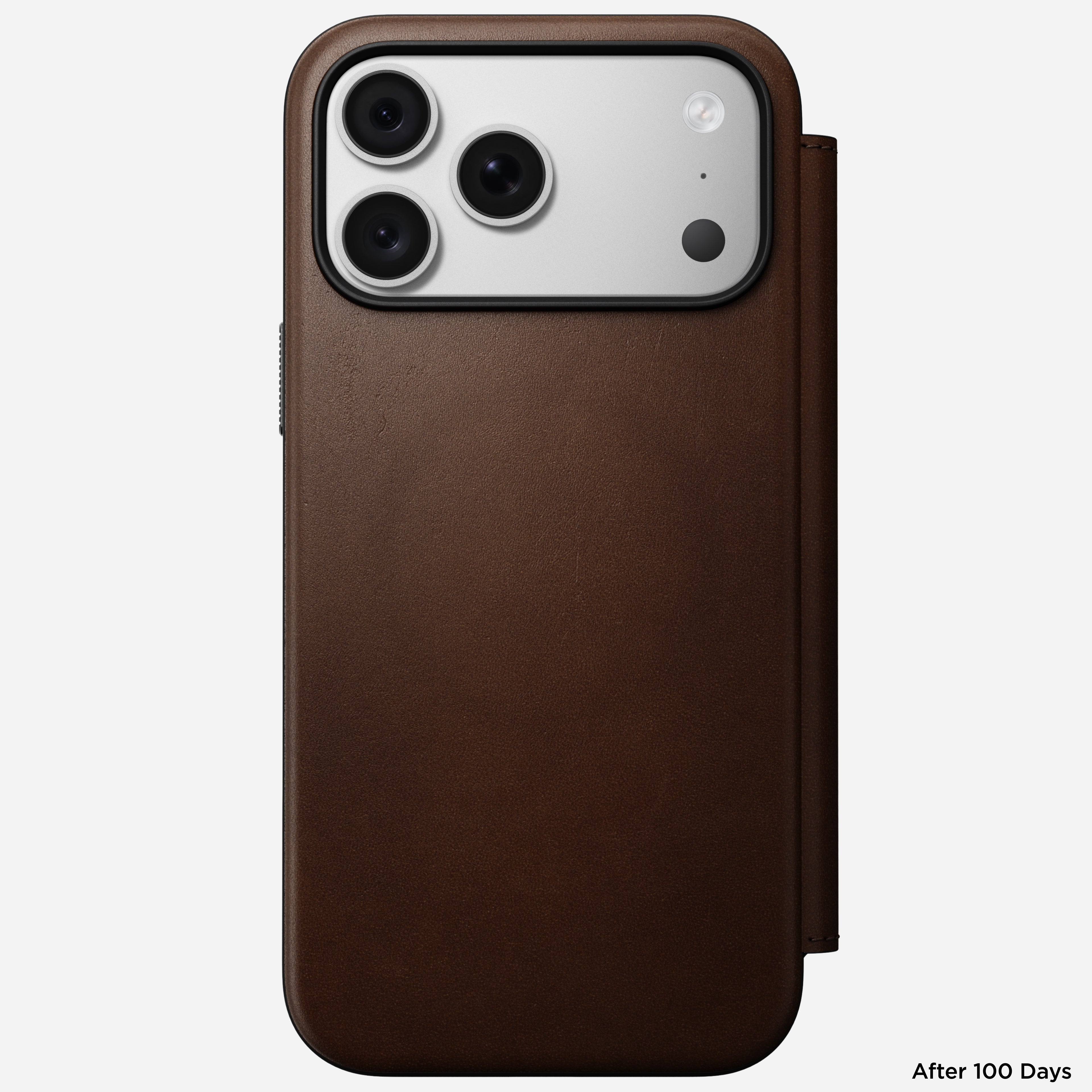 Modern Leather Folio Case for iPhone 18 Pro Max 6.9 in Brown Ecco - Nomad