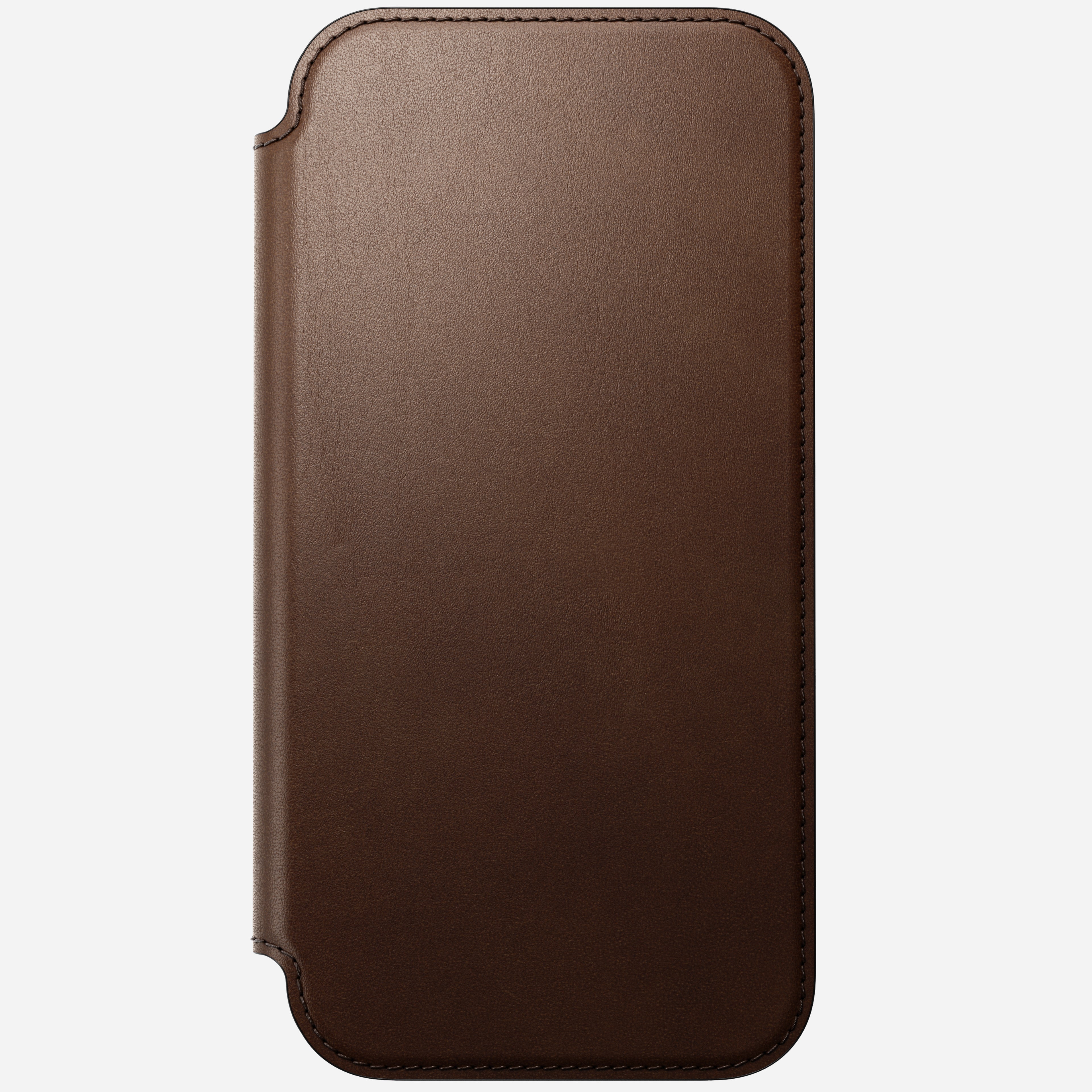Modern Leather Folio Case for iPhone 18 Pro Max 6.9 in Brown Ecco - Nomad