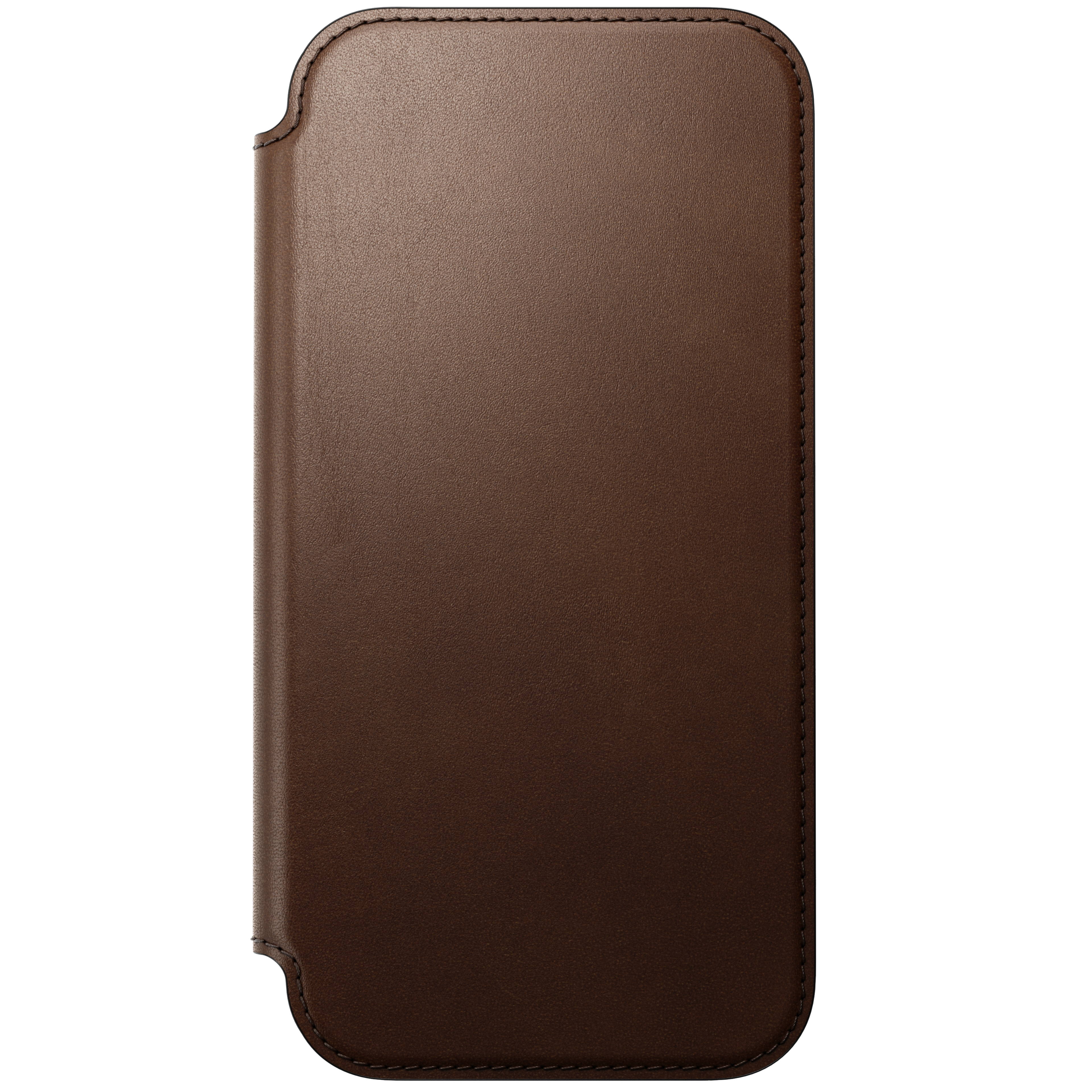 Modern Leather Folio Case for iPhone 18 Pro Max 6.9 in Brown Ecco - Nomad