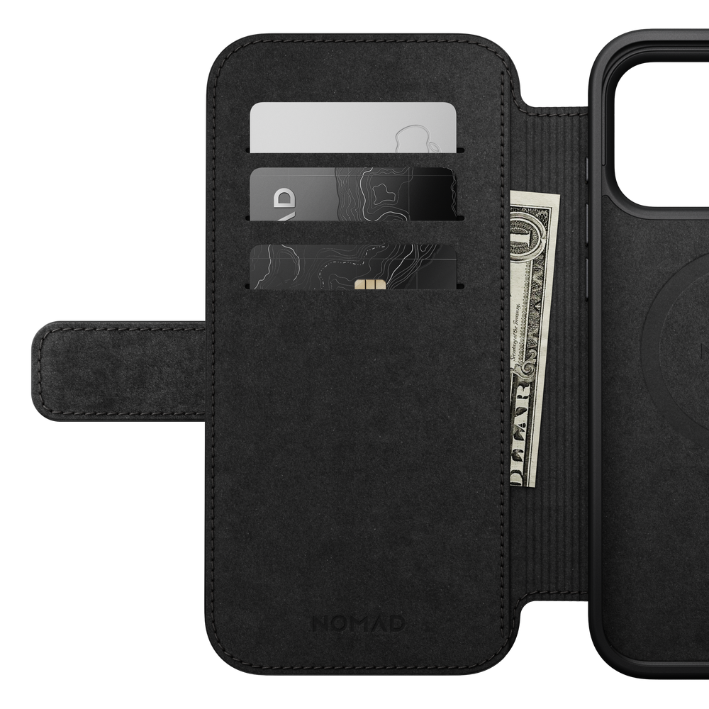 Modern Leather Folio Case for iPhone 18 Pro Max 6.9 in Brown Ecco - Nomad