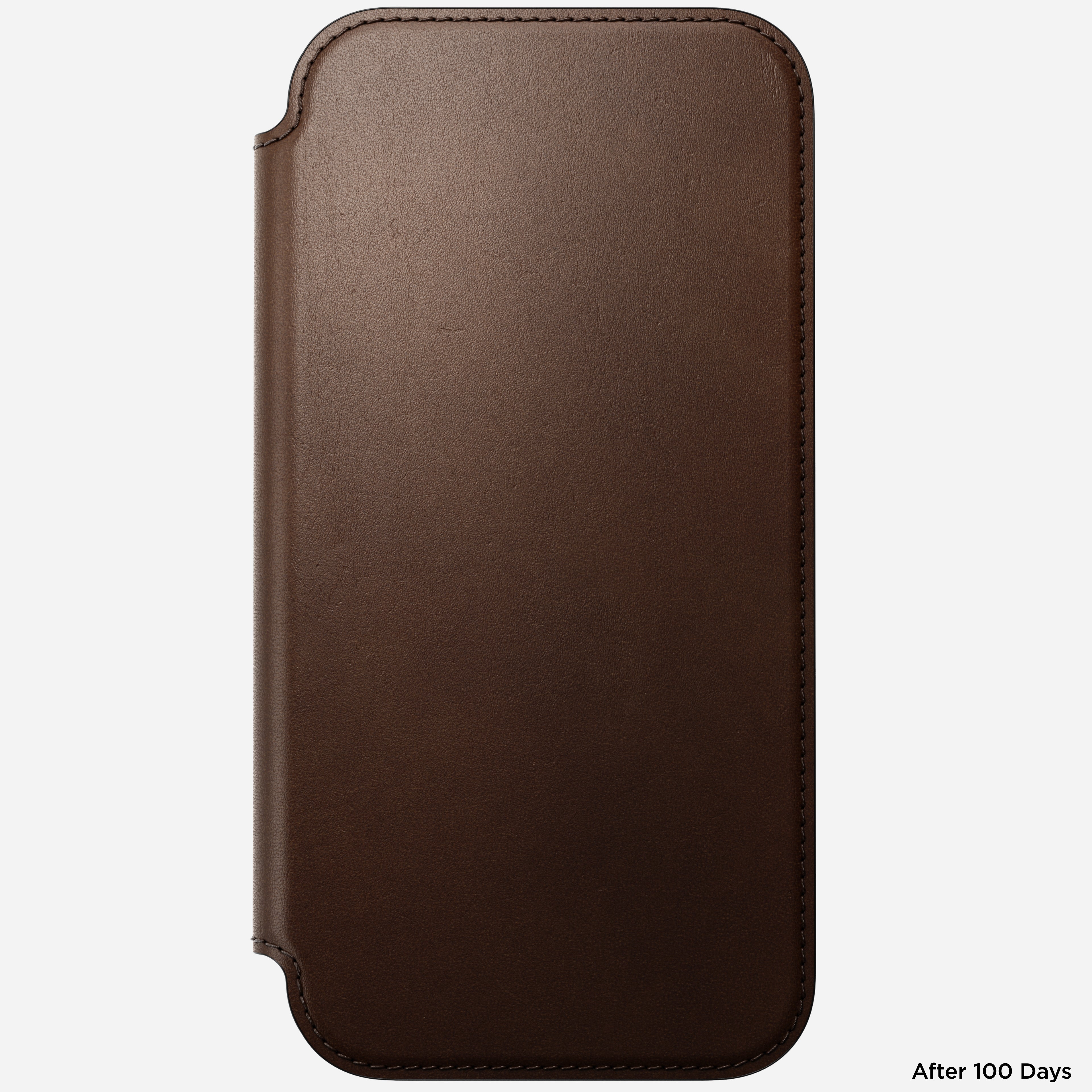 Modern Leather Folio Case for iPhone 18 Pro Max 6.9 in Brown Ecco - Nomad