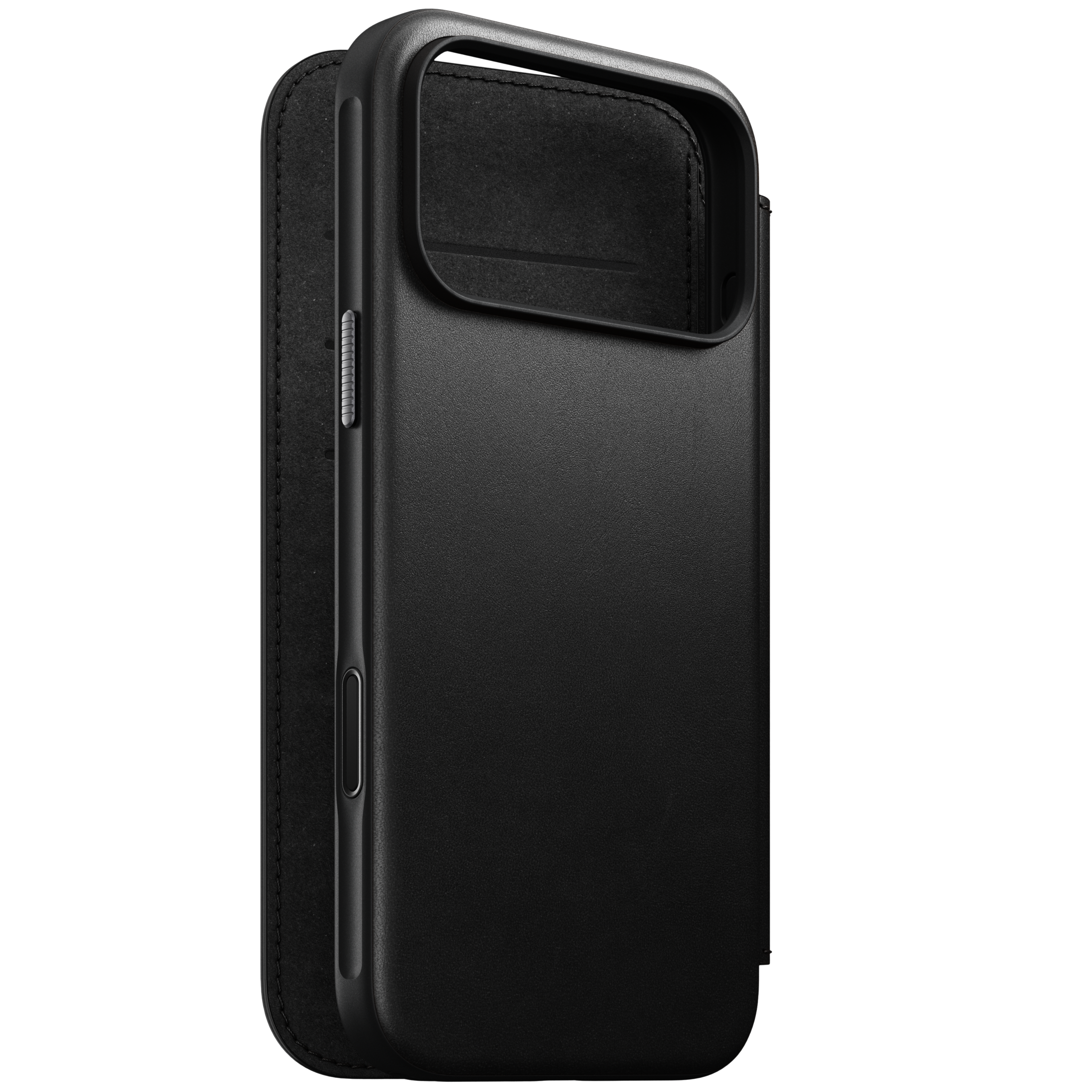 Modern Leather Folio Case for iPhone 18 Pro Max 6.9 in Black Ecco - Nomad