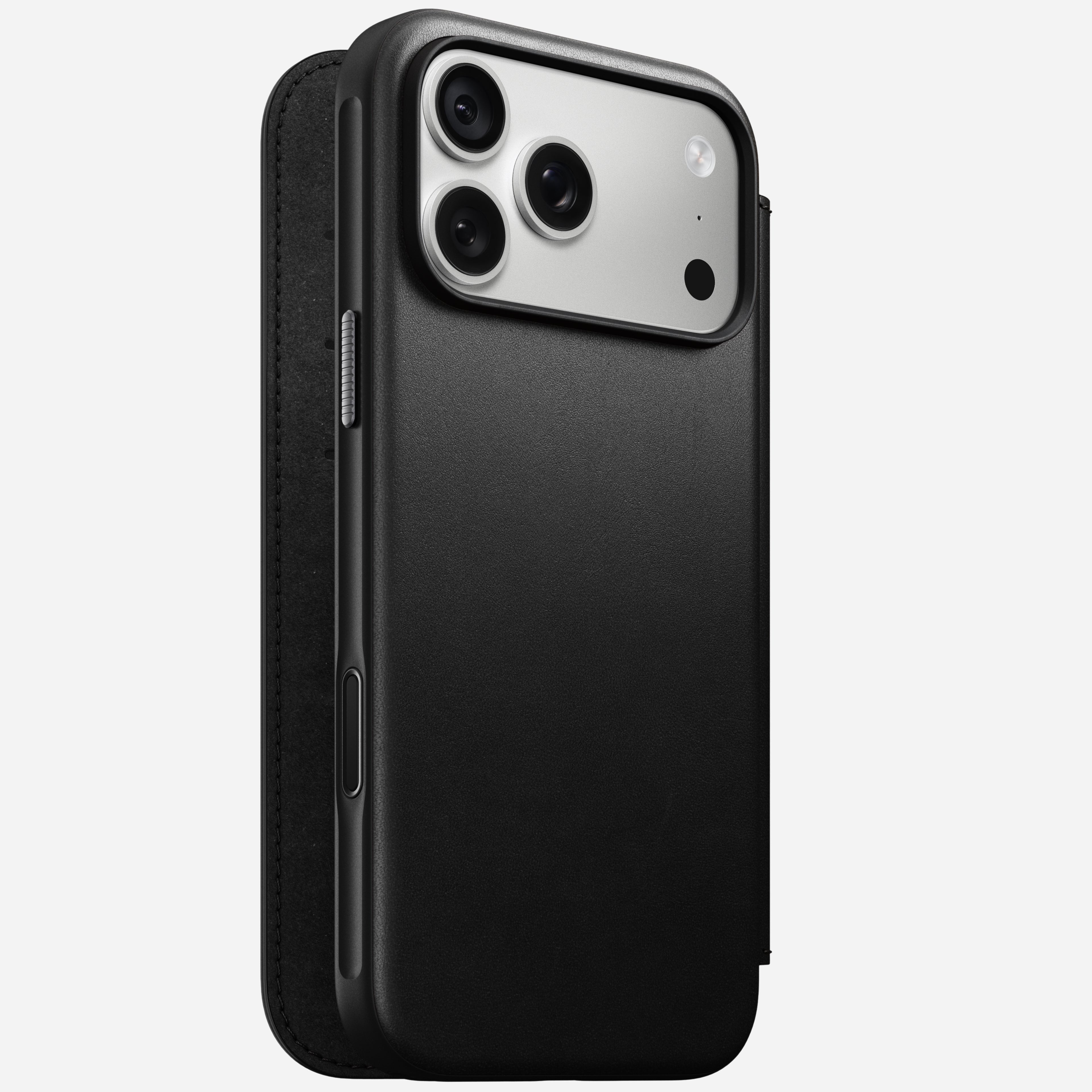 Modern Leather Folio Case for iPhone 18 Pro Max 6.9 in Black Ecco - Nomad