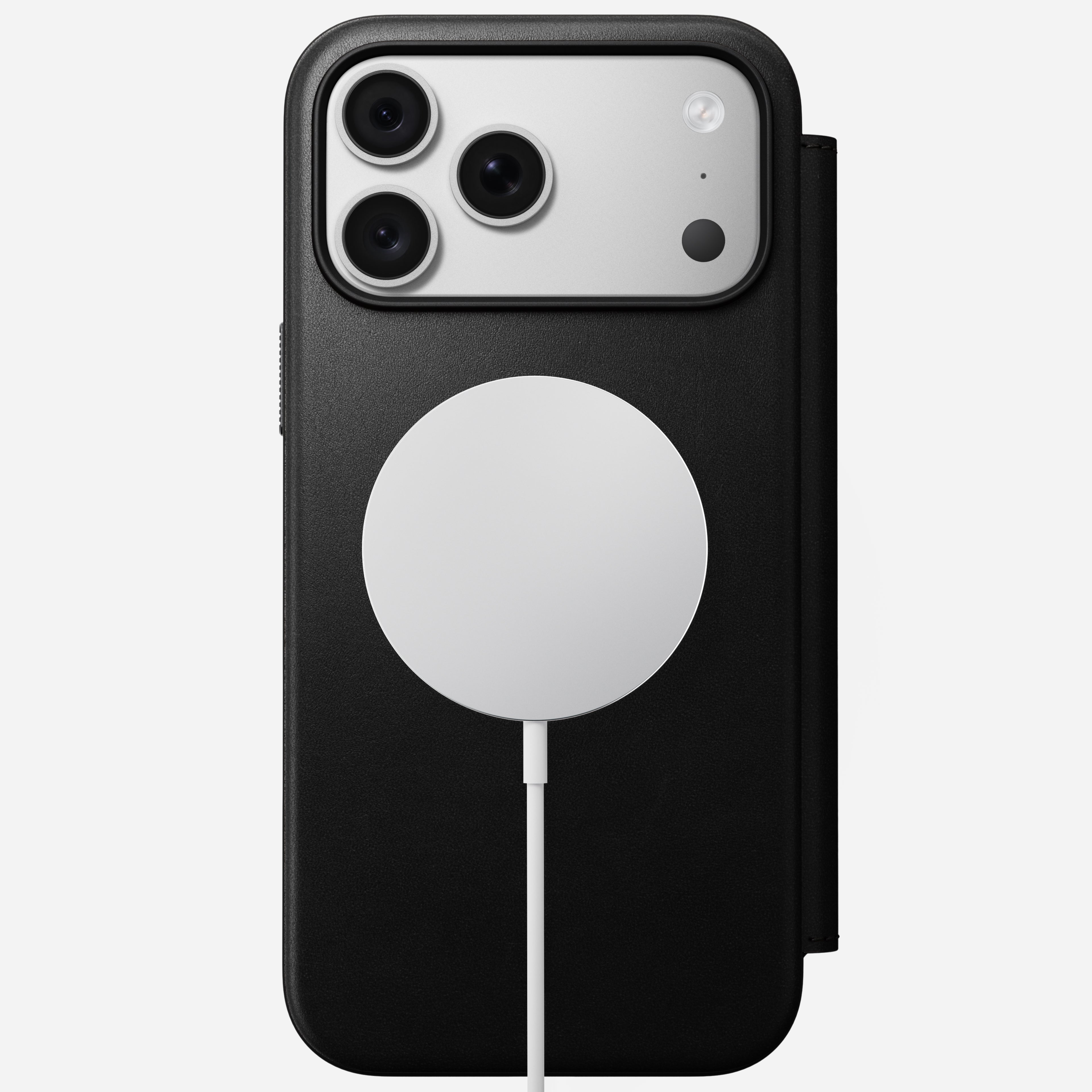 Modern Leather Folio Case for iPhone 18 Pro Max 6.9 in Black Ecco - Nomad