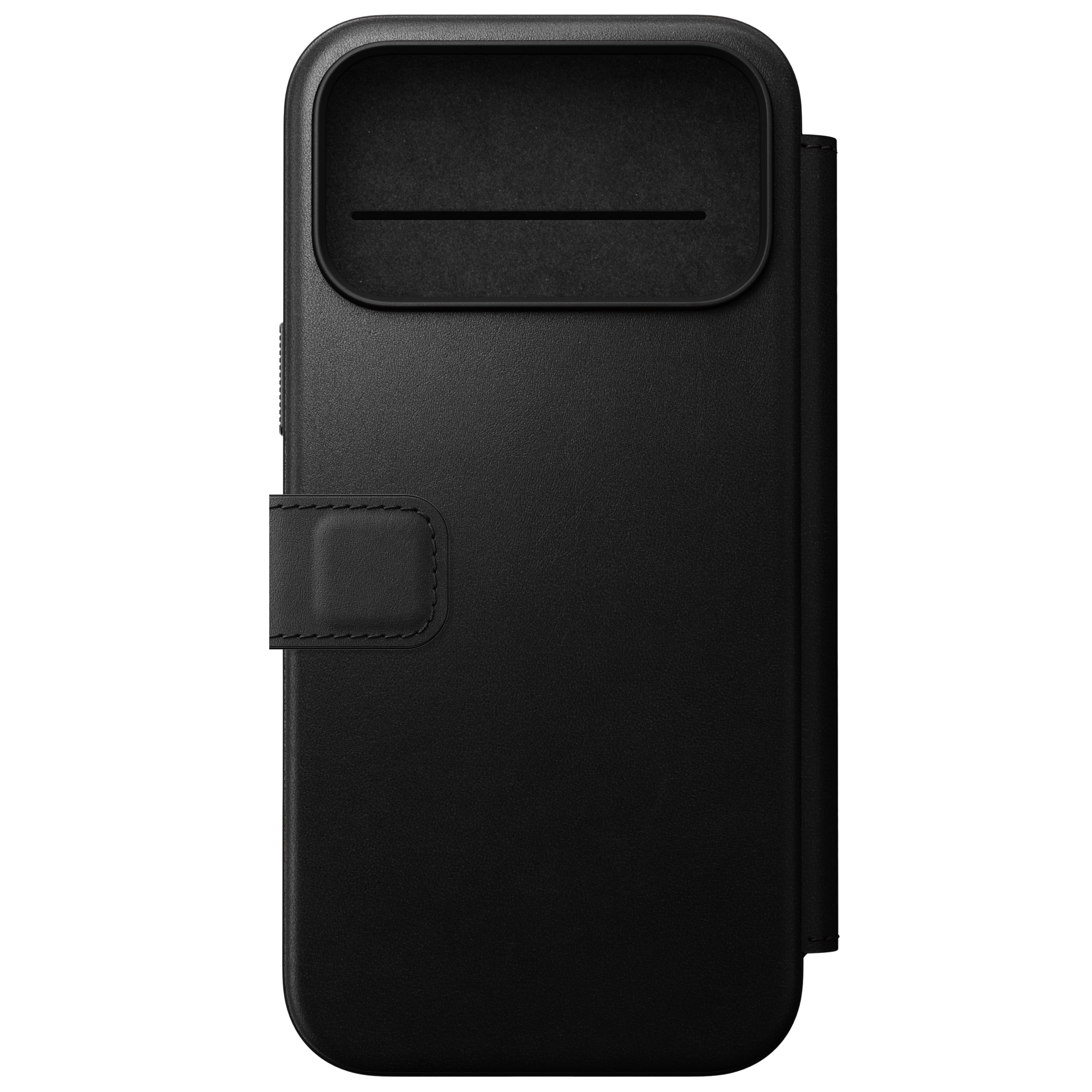 Modern Leather Folio Case for iPhone 18 Pro Max 6.9 in Black Ecco - Nomad