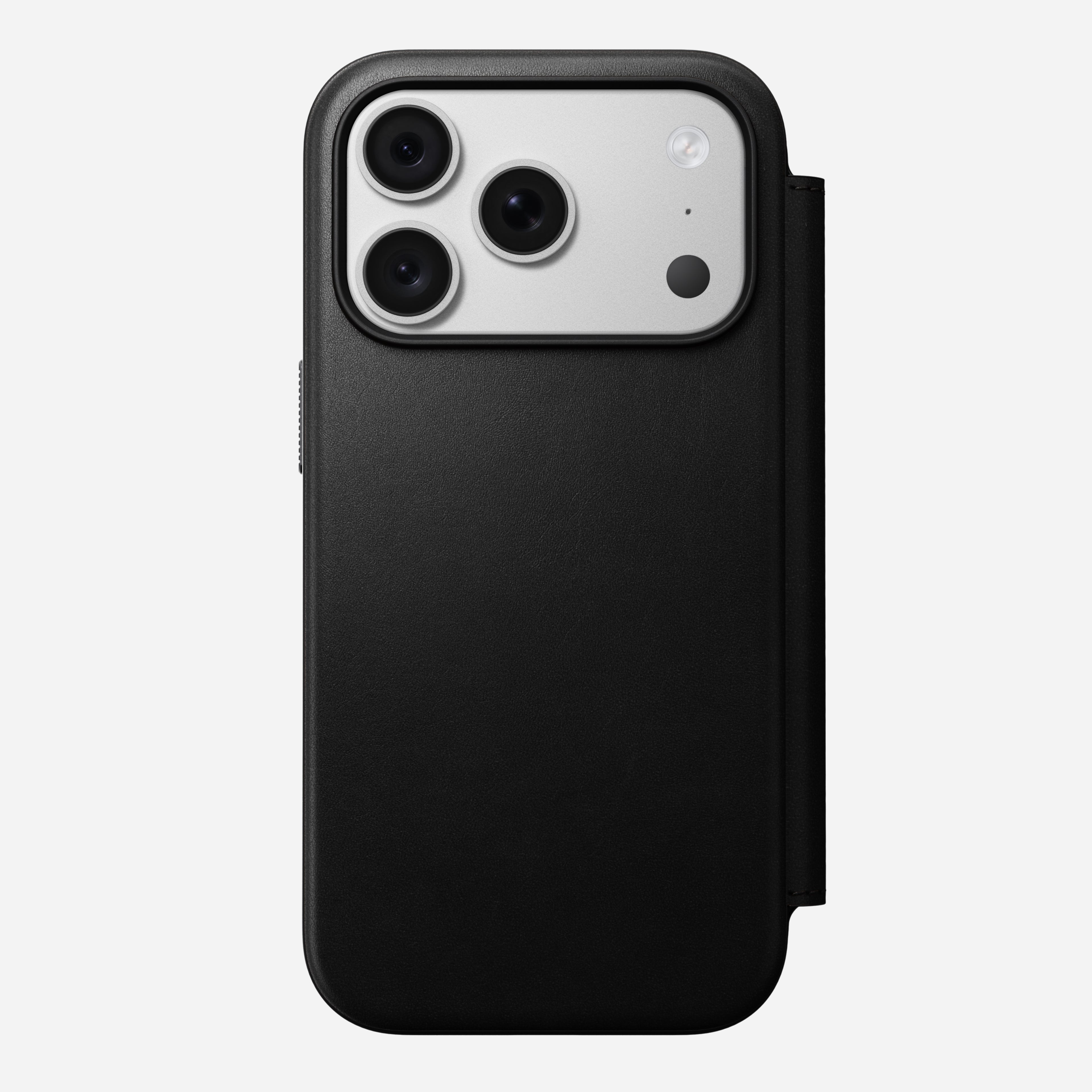 Modern Leather Folio Case for iPhone 18 Pro 6.3 in Black Ecco - Nomad