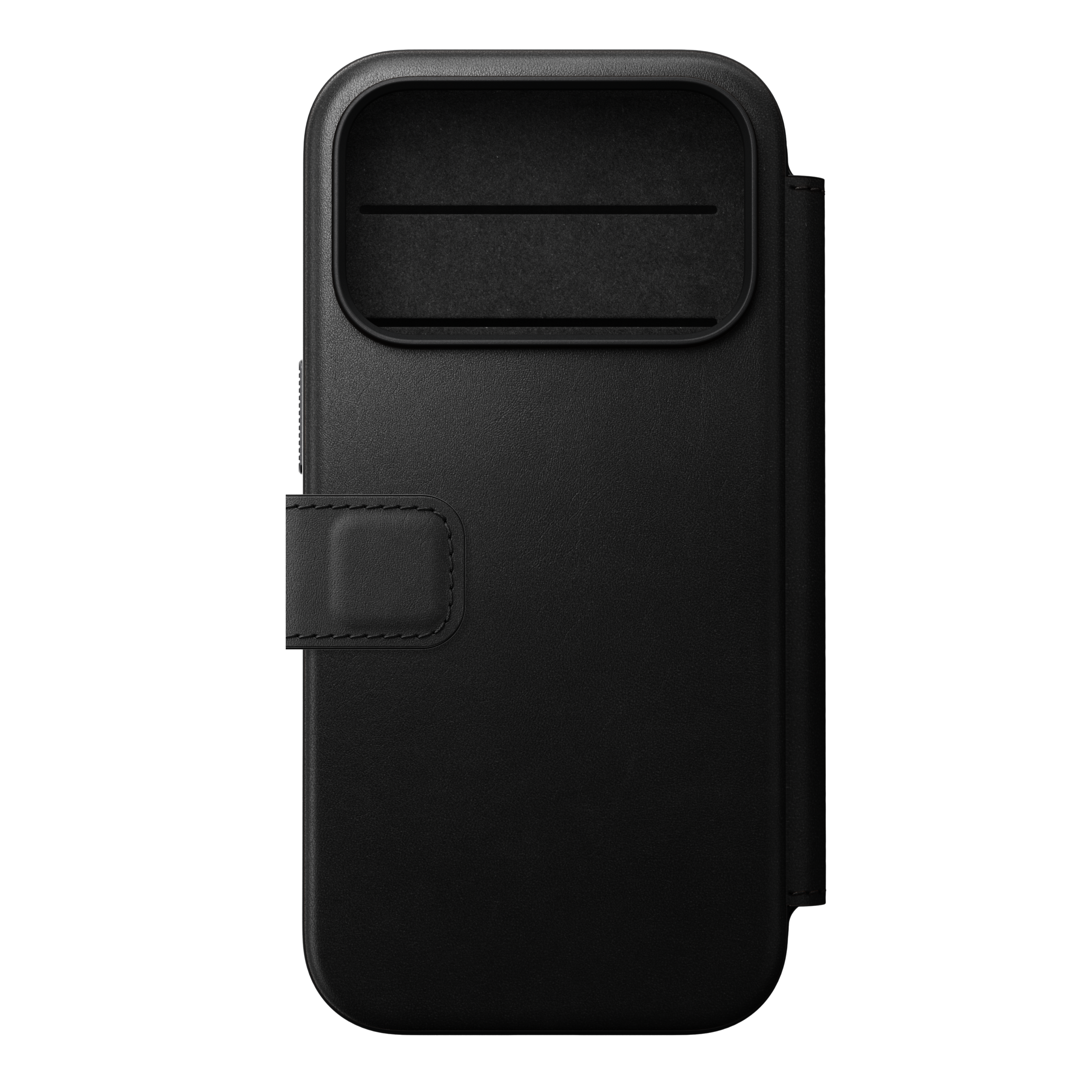 Modern Leather Folio Case for iPhone 18 Pro 6.3 in Black Ecco - Nomad