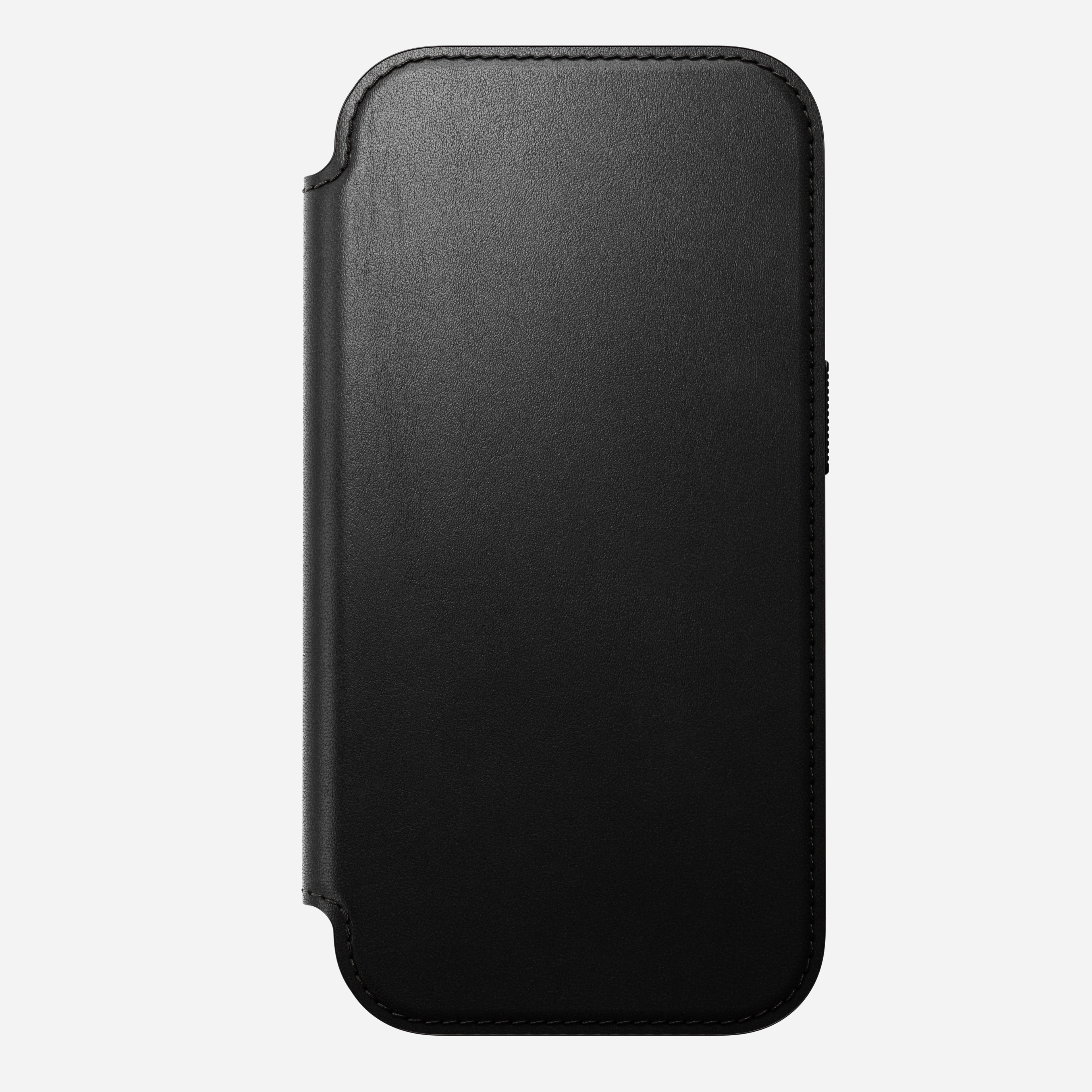 Modern Leather Folio Case for iPhone 18 Pro 6.3 in Black Ecco - Nomad