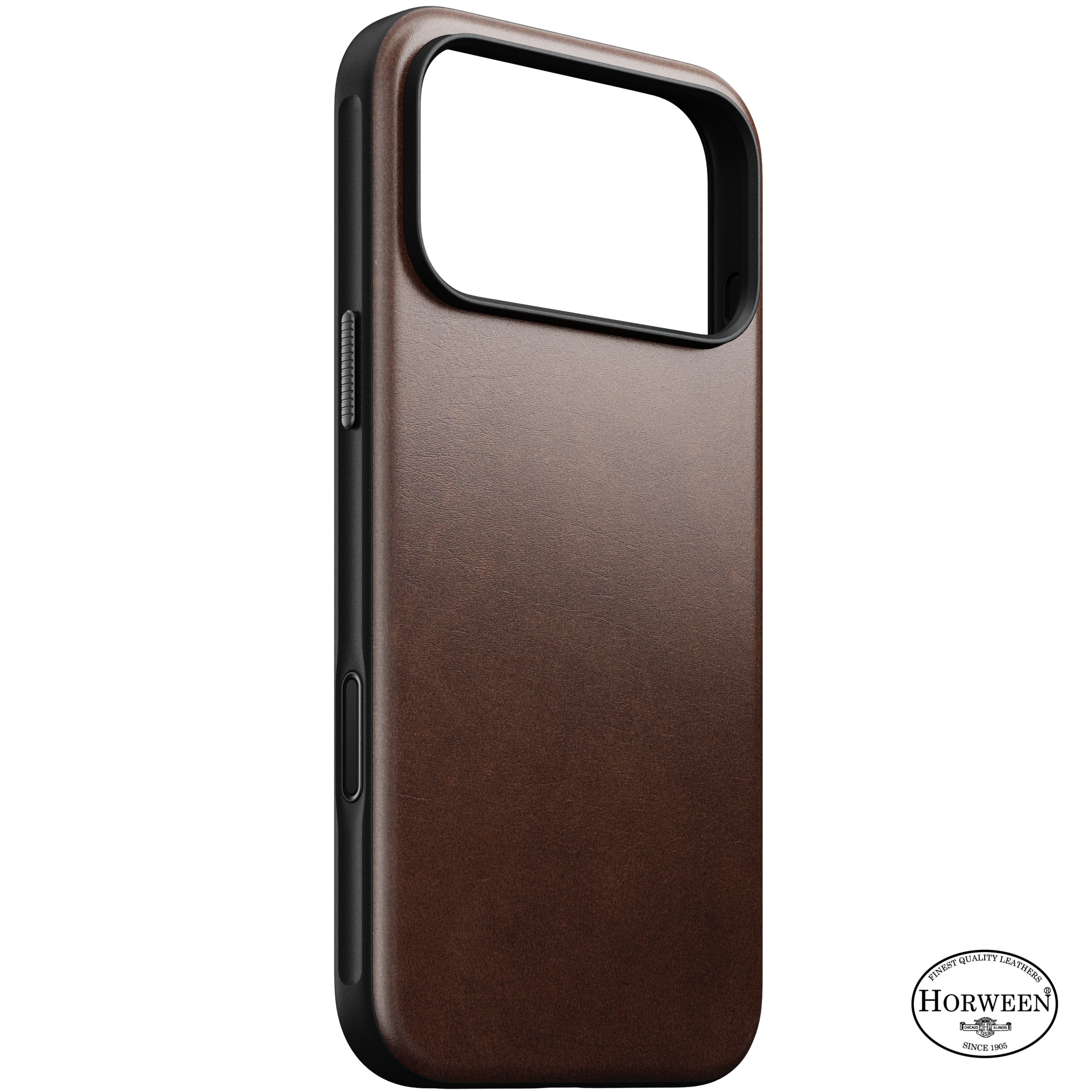 Modern Horween Leather Case for iPhone 18 Pro Max 6.9 in Rustic Brown Horween - Nomad