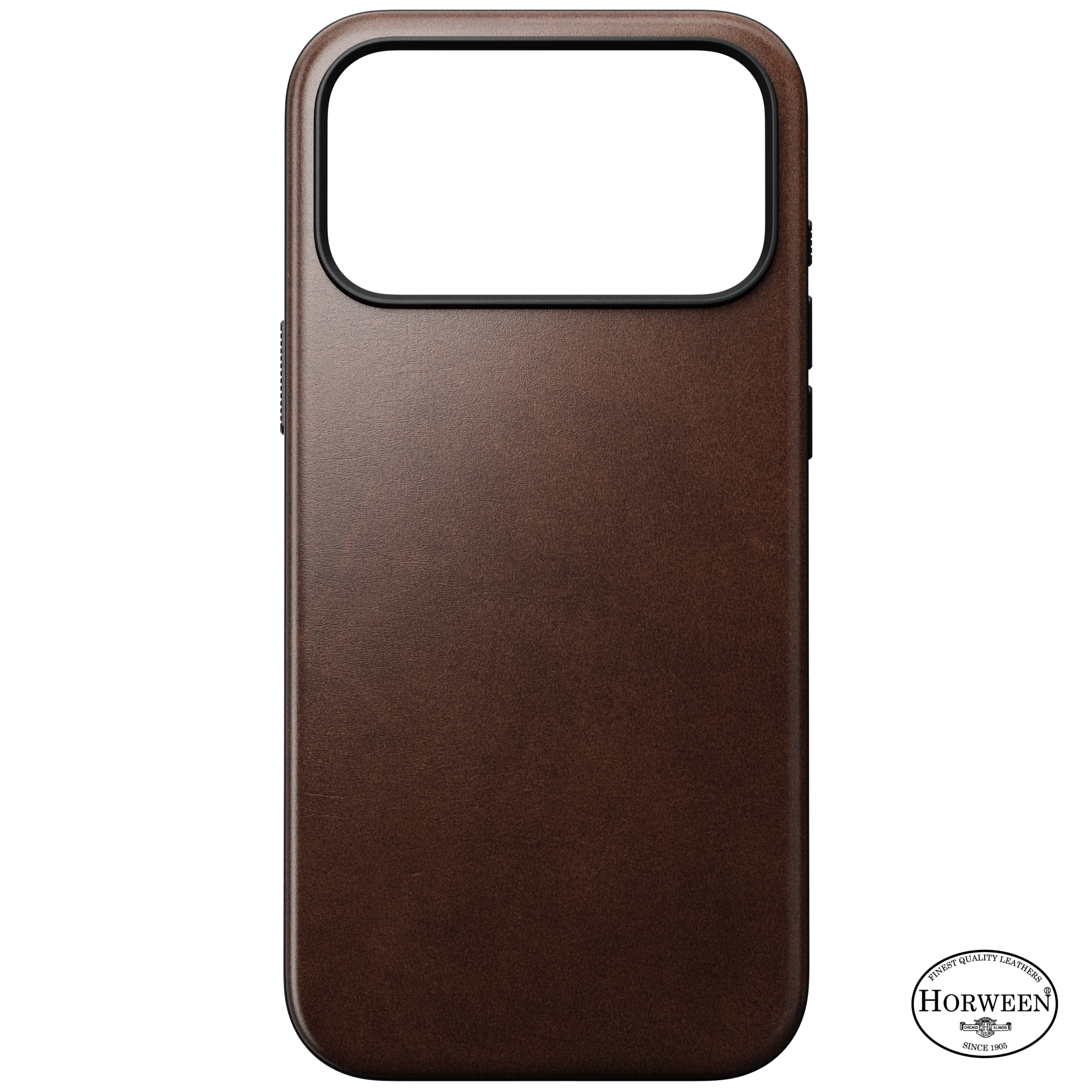 Modern Horween Leather Case for iPhone 18 Pro Max 6.9 in Rustic Brown Horween - Nomad